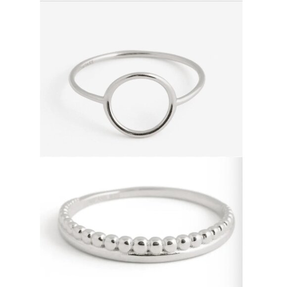 Set of 2 Twenty Compass size 8 rings - Picture 10 of 10